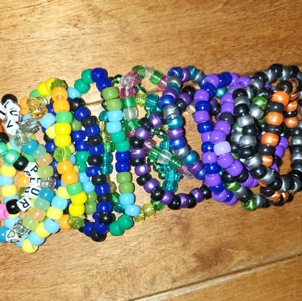 Kandi kid kandi bundle  bracelets,Rave kandi